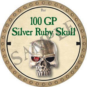 100 GP Silver Ruby Skull - 2020 (Gold) - C131