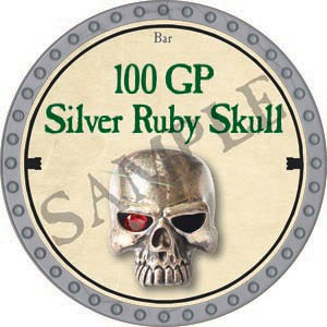 100 GP Silver Ruby Skull - 2020 (Platinum) - C131