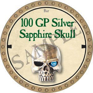 100 GP Silver Sapphire Skull - 2020 (Gold) - C131