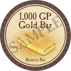 1,000 GP Gold Bar - Yearless (Brown) - C135