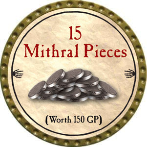 15 Mithral Pieces - 2012 (Gold) - C17