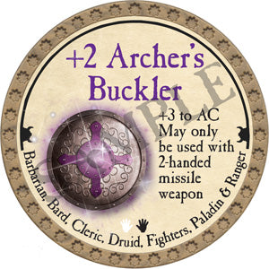 +2 Archer’s Buckler - 2018 (Gold) - C132