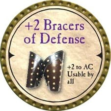 ÜBER-RARE +2 Bracers of Defense - 2007 (Gold) - C136