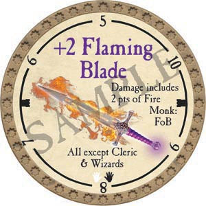 +2 Flaming Blade - 2020 (Gold) - C136