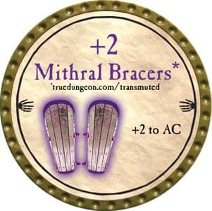 +2 Mithral Bracers - 2012 (Gold) - C136