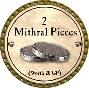 2 Mithral Pieces - 2012 (Gold) - C17