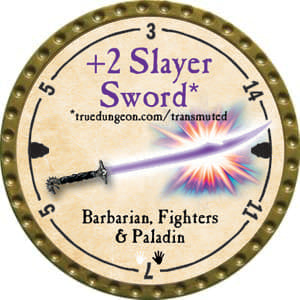 +2 Slayer Sword - 2014 (Gold) - C136