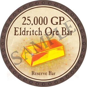 25,000 GP Eldritch Ore Bar - Yearless (Brown) - C134