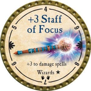 +3 Staff of Focus - 2015 (Gold) - C136