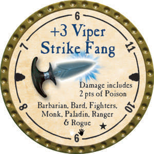 +3 Viper Strike Fang - 2014 (Gold) - C132