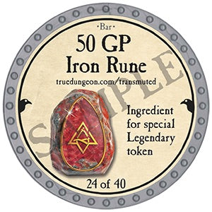 50 GP Iron Rune - 2025 (Platinum) - C131