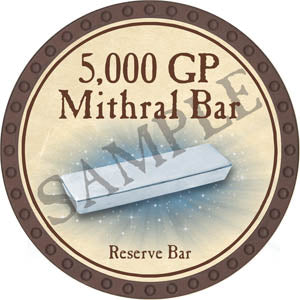 5,000 GP Mithral Bar - Yearless (Brown) - C134