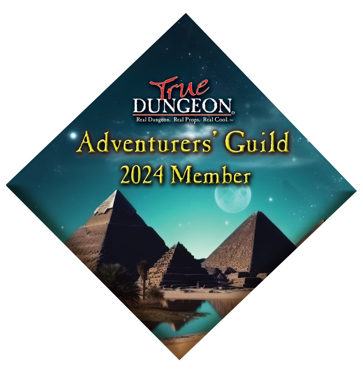 2024 Adventurers' Guild Button - Grants Gamehole Con Bag Check