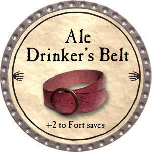 Ale Drinker’s Belt - 2012 (Platinum) - C17