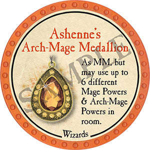 Ashenne's Arch-Mage Medallion - 2021 (Orange) - C134