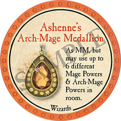 Ashenne's Arch-Mage Medallion - 2021 (Orange) - C136