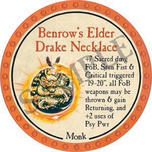 Benrow's Elder Drake Necklace - 2020 (Orange) - C136