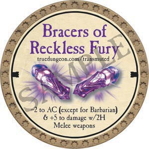 Bracers of Reckless Fury - 2020 (Gold) - C131