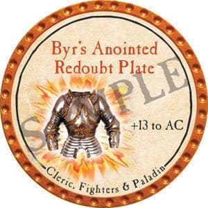 Byr’s Anointed Redoubt Plate - 2016 (Orange) - C132