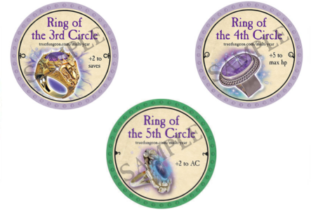 Ring of the 3rd, 4th, & 5th Circle Set - C37