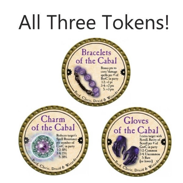 Cabal Set - 3 Tokens (Gold) - C69 – Trent Tokens