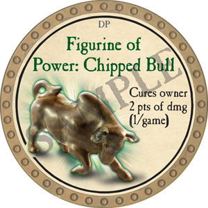 Figurine of Power: Chipped Bull - 2018 (Gold) - C17