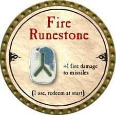 Fire Runestone - 2010 (Gold) - C132