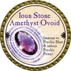 Ioun Stone Amethyst Ovoid - 2015 (Gold) - C138