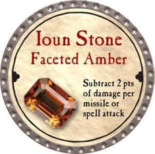 Ioun Stone Faceted Amber - 2008 (Platinum) - C131