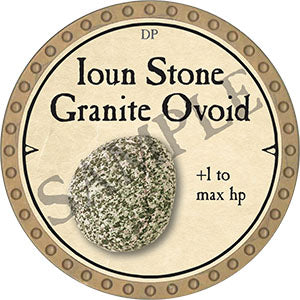 Ioun Stone Granite Ovoid - 2021 (Gold) - C9