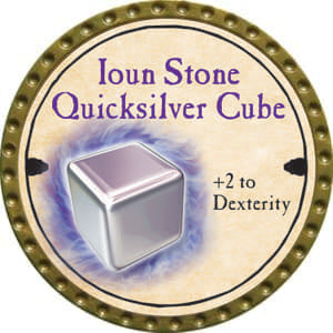 Ioun Stone Quicksilver Cube - 2014 (Gold) - C66