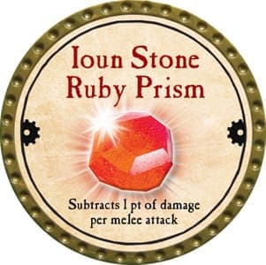 Ioun Stone Ruby Prism - 2013 (Gold) - C135