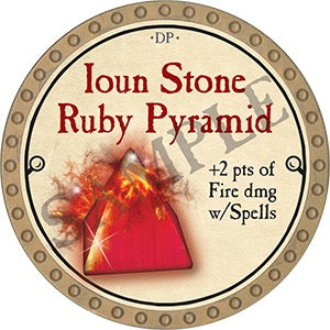 Ioun Stone Ruby Pyramid - 2023 (Gold) - C131