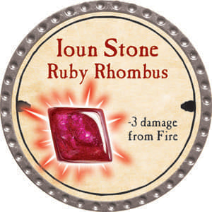 Ioun Stone Ruby Rhombus - 2014 (Platinum) - C131