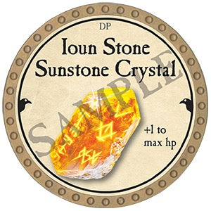 Ioun Stone Sunstone Crystal - 2025 (Gold) - C9