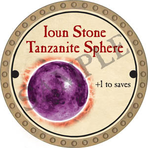 Ioun Stone Tanzanite Sphere - 2017 (Gold) - C131