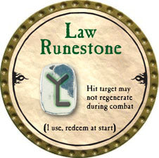 Law Runestone - 2010 (Gold) - C17