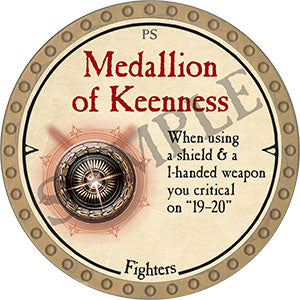 Medallion of Keenness - 2021 (Gold) - C9