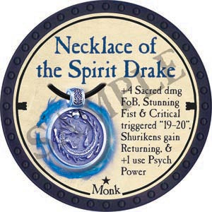 Necklace of the Spirit Drake - 2020 (Blue) - C132