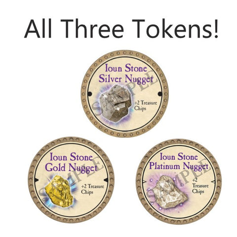 Ioun Stone Nugget Set - (Three Tokens)