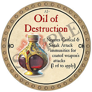 Oil of Destruction - 2024 (Gold) - C131