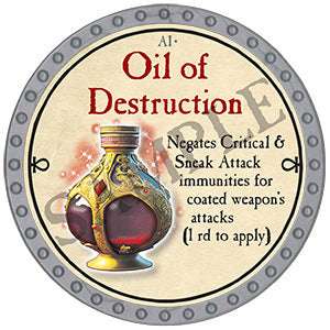 Oil of Destruction - 2024 (Platinum) - C131