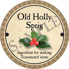 Old Holly Sprig - 2017 (Gold) - C17