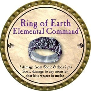 Ring of Earth Elemental Command - 2012 (Gold) - C136