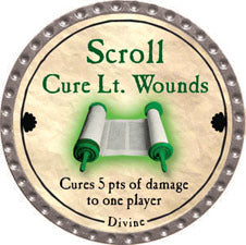 Scroll Cure Lt. Wounds (UC) - 2011 (Platinum) - C17