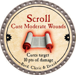 Scroll Cure Moderate Wounds - 2013 (Platinum) - C131