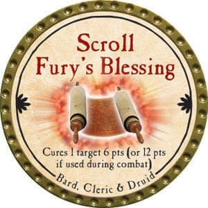 Scroll Fury’s Blessing - 2015 (Gold) - C17