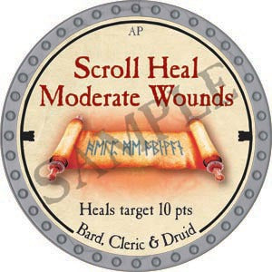 Scroll Heal Moderate Wounds - 2020 (Platinum) - C131