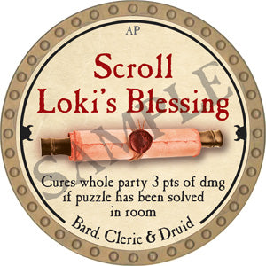 Scroll Loki's Blessing - 2018 (Gold) - C131