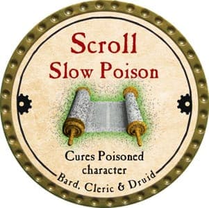 Scroll Slow Poison - 2013 (Gold) - C17